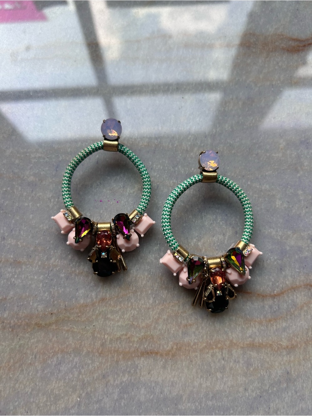 J. Crew RARE Dragonfly Brulee Crystal Earrings! Great Condition!
